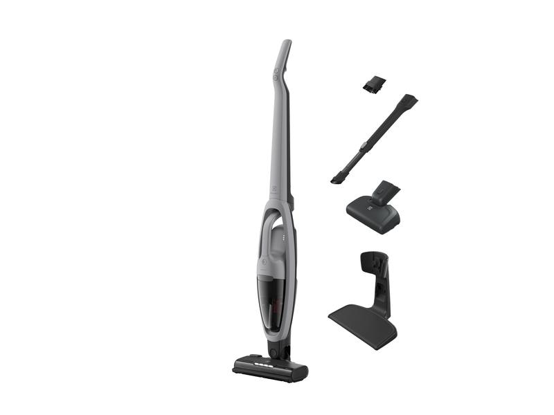 Electrolux Akku-Hand- und Stielsauger ES52AB21UG Grau/Schwa Kabelloser Staubsauger im handlichen Standdesign