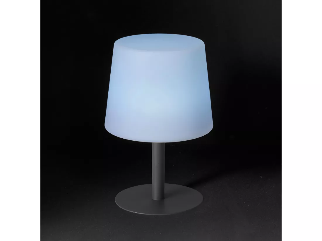 Mini lampe acier anthracite