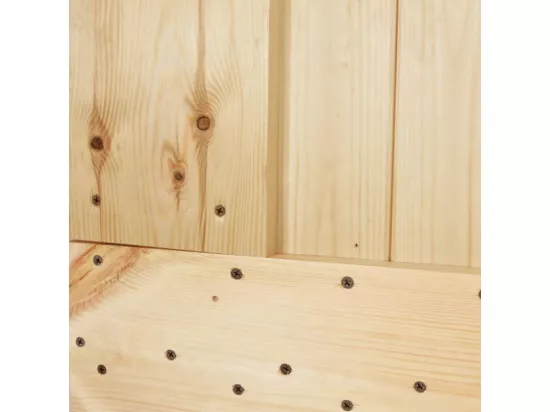 Porte coulissante et kit de quincaillerie 85x210 cm pin massif