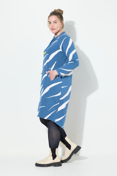 Kleid, Langarm, Rundhals, OEKO-TEX