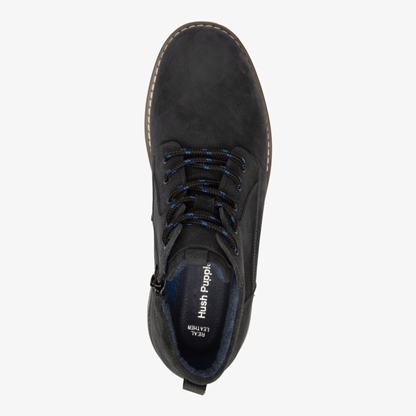 Hush Puppies leren heren veterschoenen blauw
