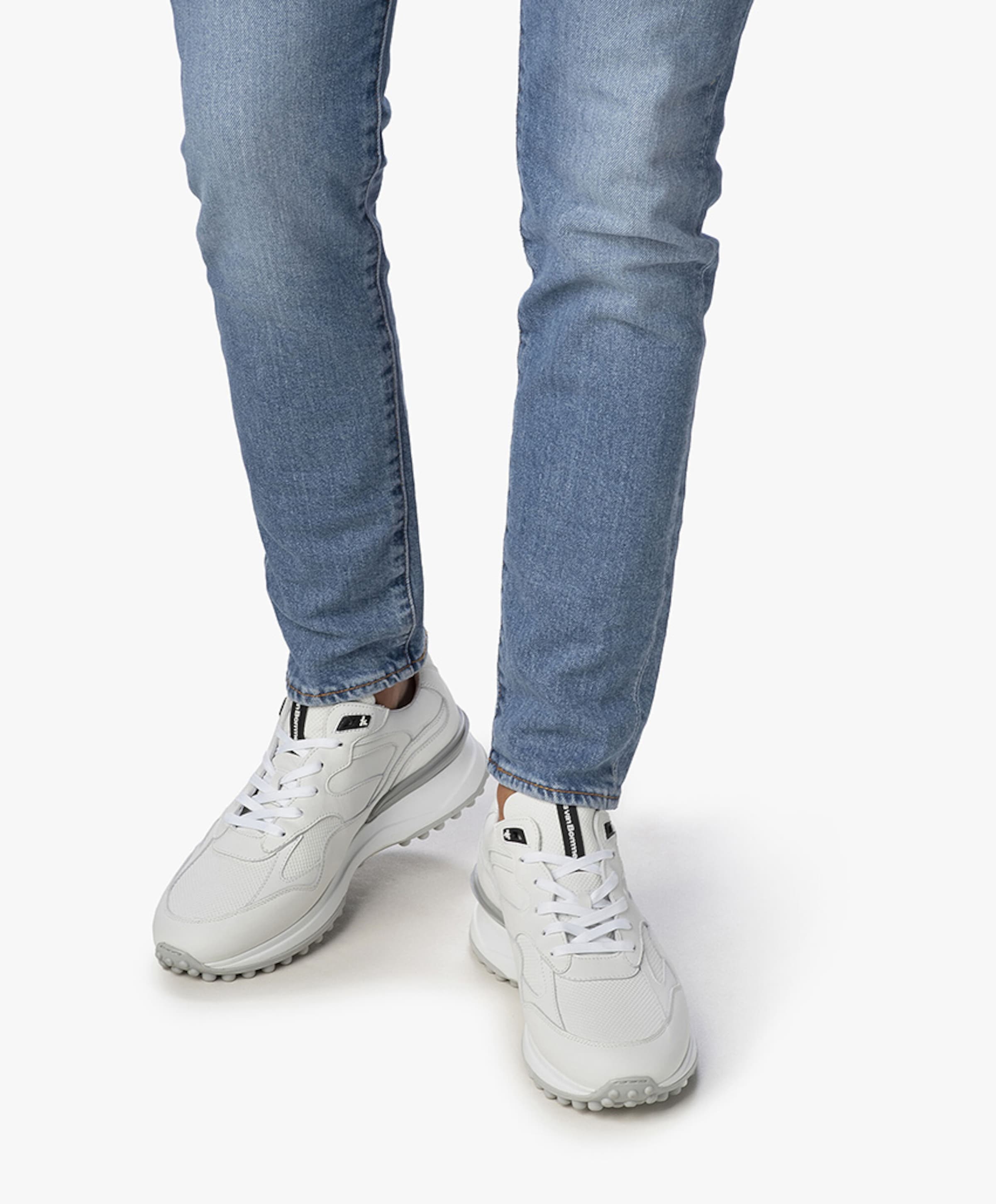 Floris van Bommel heren sneakers wit