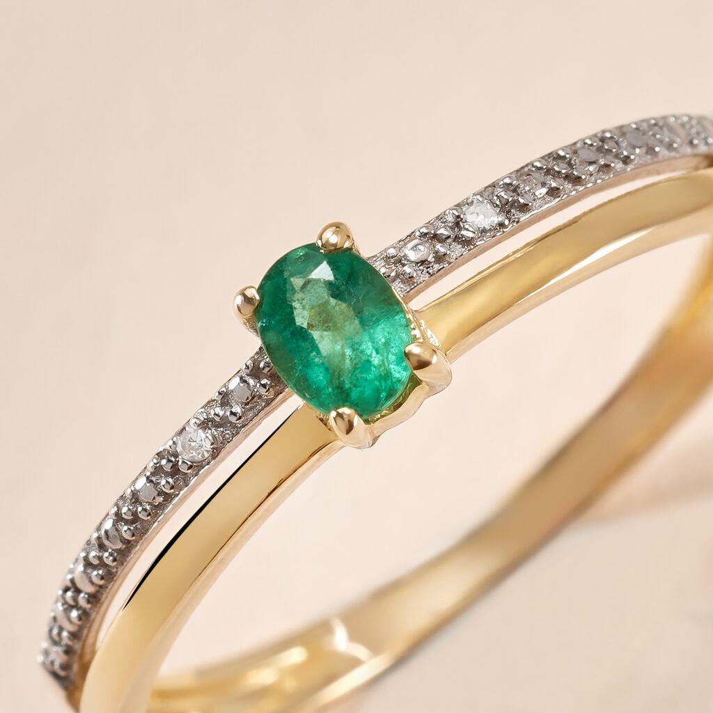 Bague Emeald Is The New Black Or Jaune Emeraude Diamant