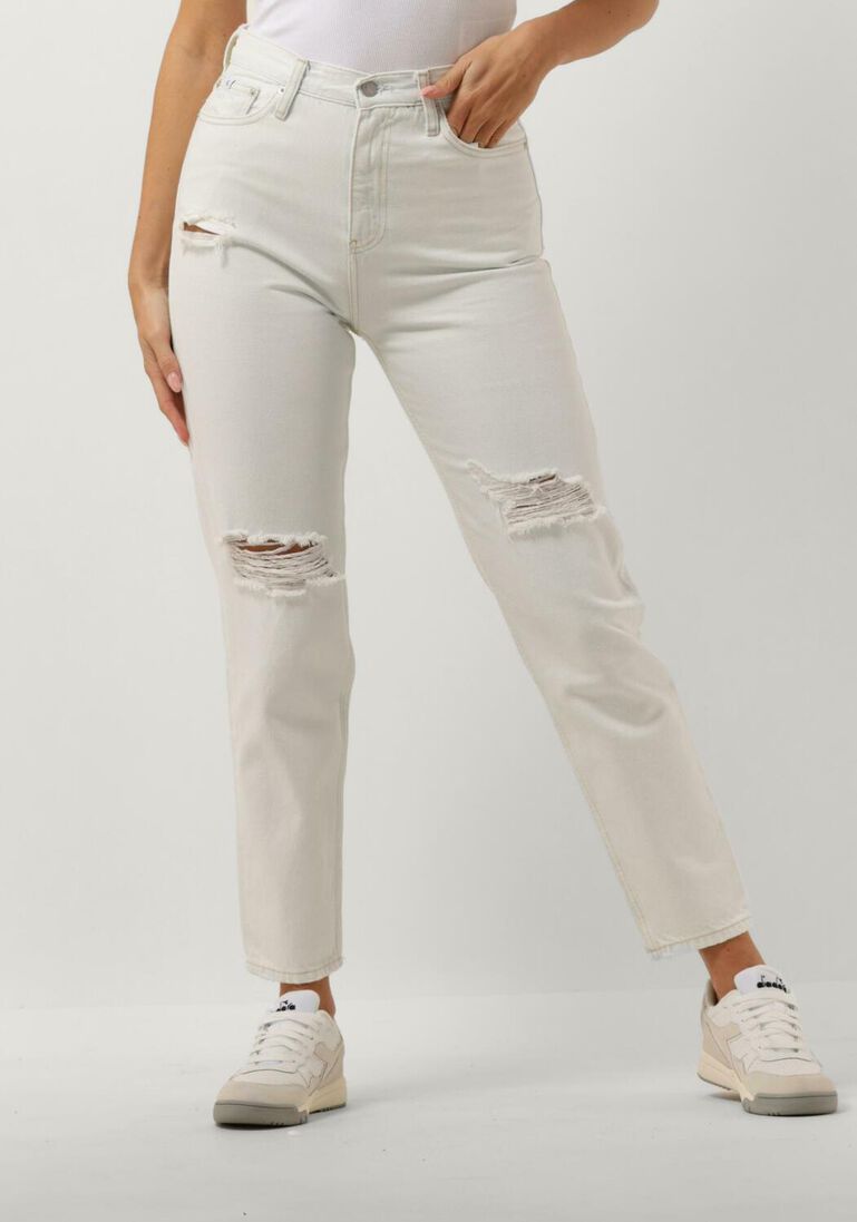 CALVIN KLEIN witte calvin klein mom jeans mom jean