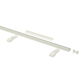 Gordijnrail Endless wit complete set 250 cm