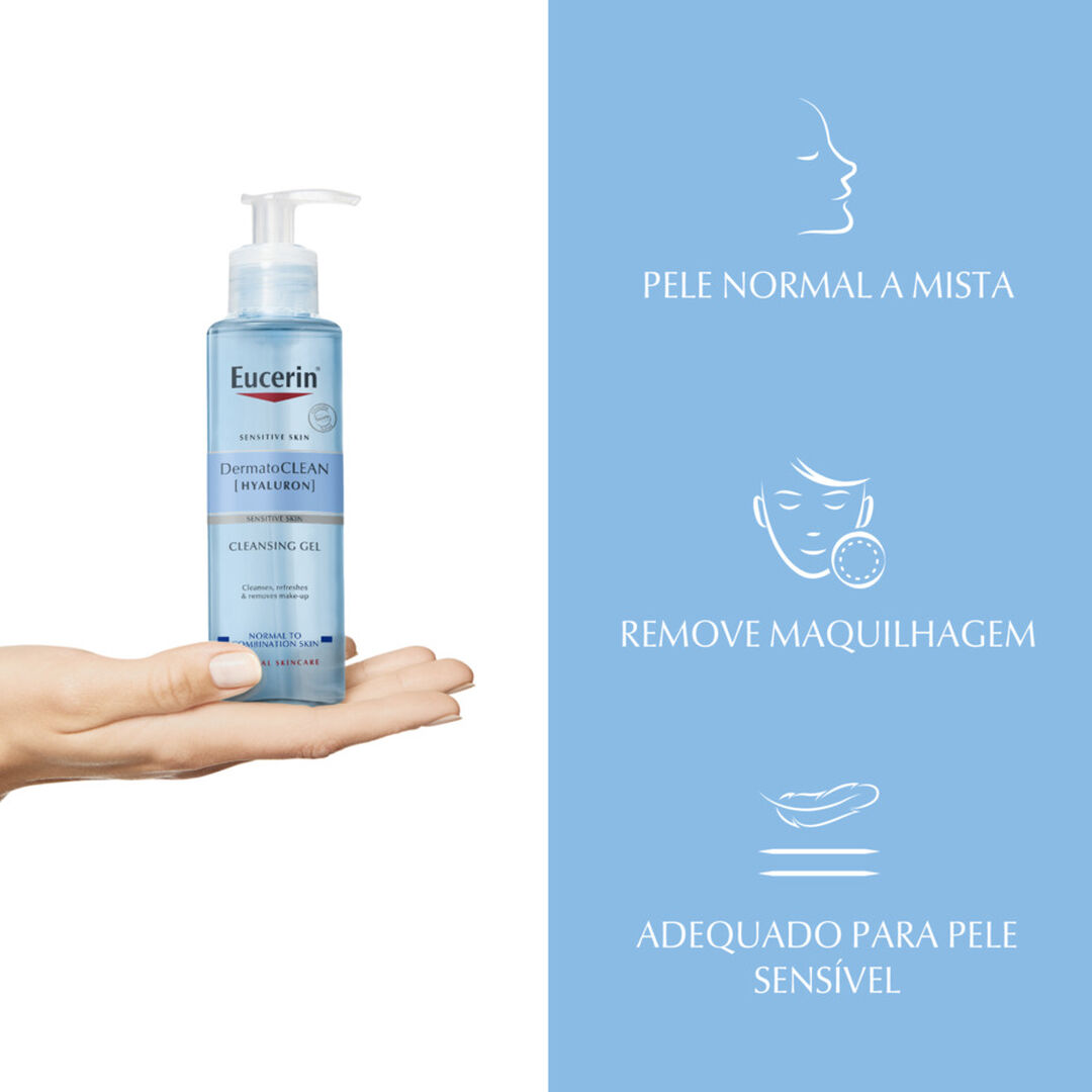 EUCERIN  DermatoCLEAN [Hyaluron] Gel de Limpeza - 200ml