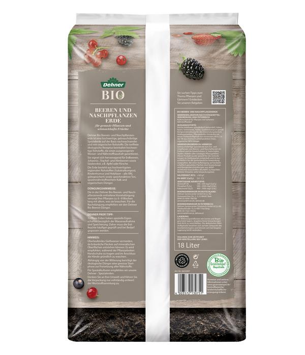 Dehner Bio Beeren und Naschpflanzenerde, 54 x