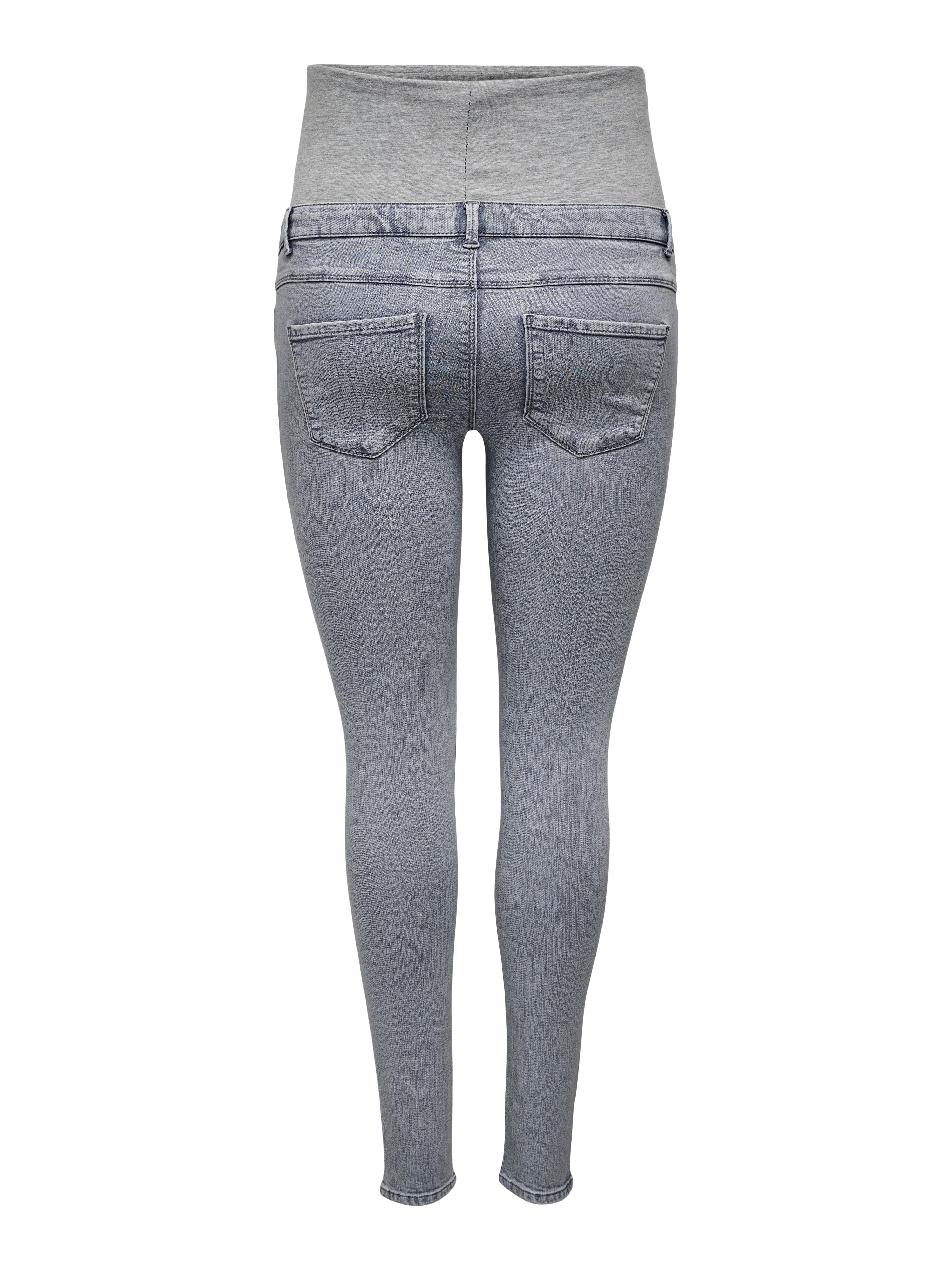 OLMRAIN Mittlere Taille Skinny Fit Jeans Medium Grey Denim