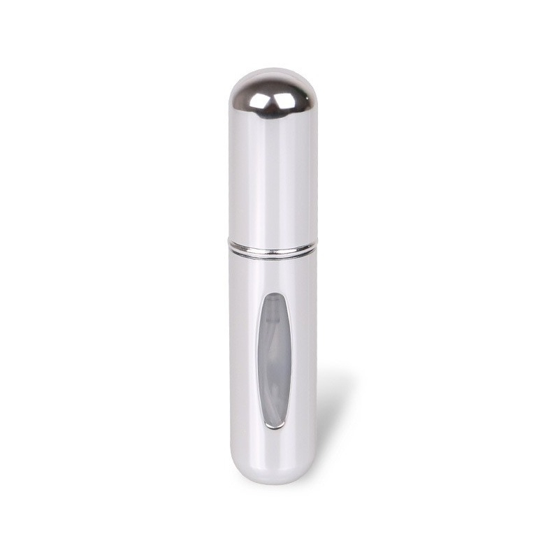 (3er Set) 5ml Mini Parfüm Zerstäuber Befüllbare Reise Sprüh Flasche mit Pumptechnik - Schwarz / Silber / Blau