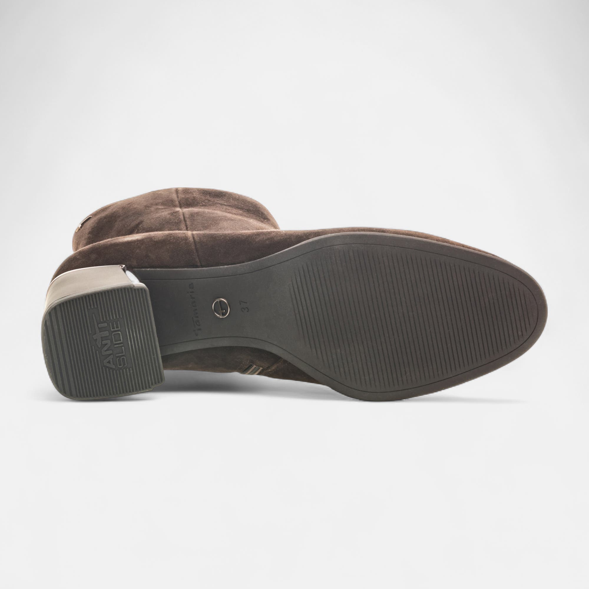 Bottines à talon Femme en cuir marron