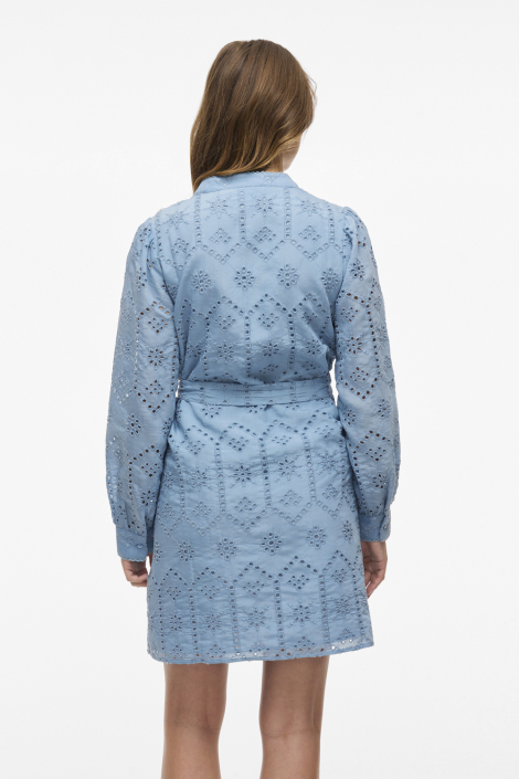 Vila blauwe dames jurk