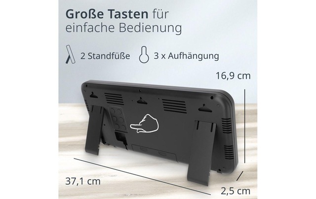 ADE Funkwecker »Schwarz«