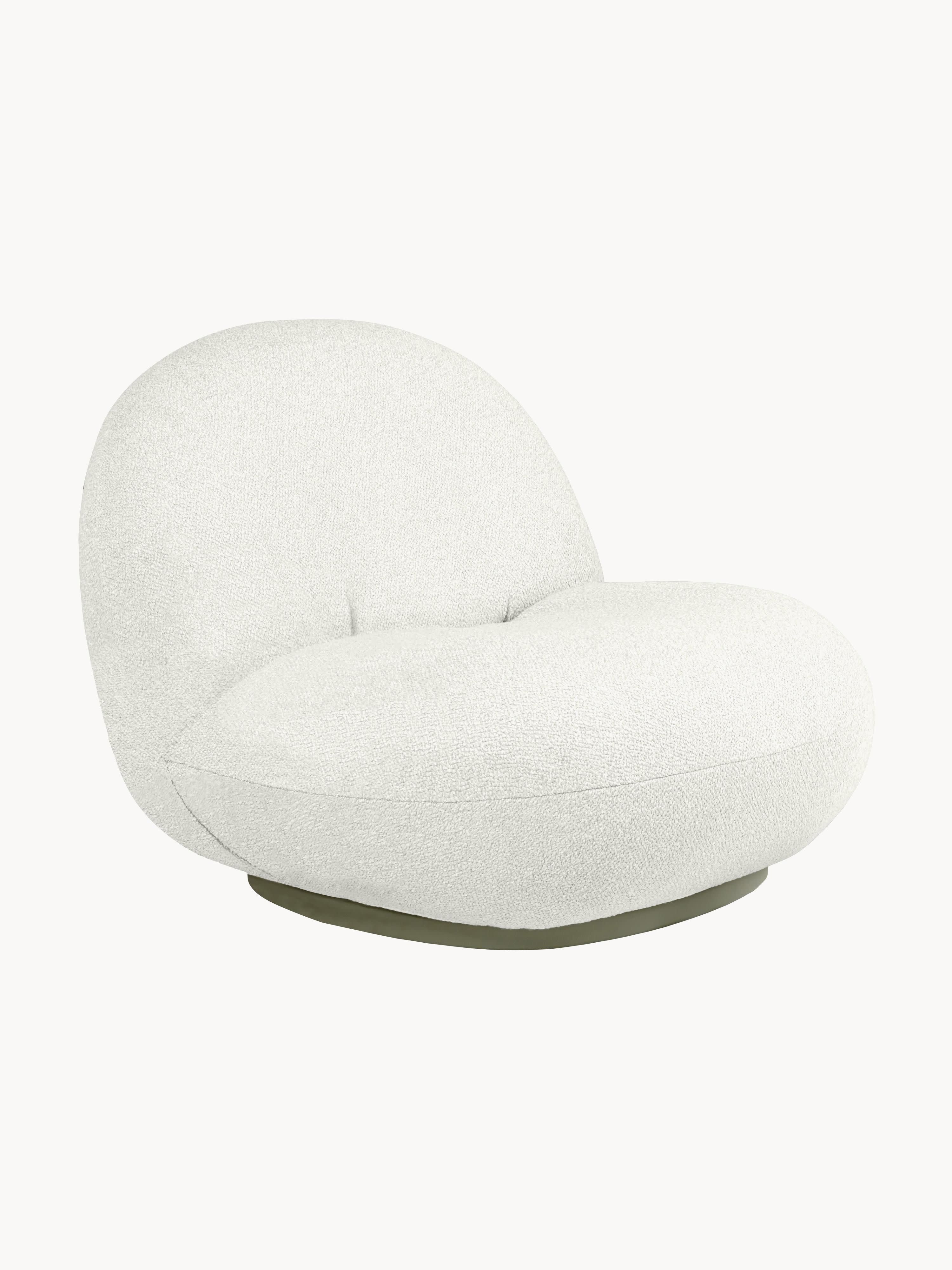 Draaibare bouclé tuinfauteuil Pacha