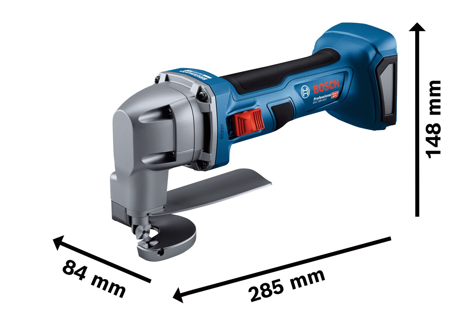 Bosch Professional GSC 18V-16 E Accu plaatschaar 18V 4.0Ah in L-Boxx - 0601926301