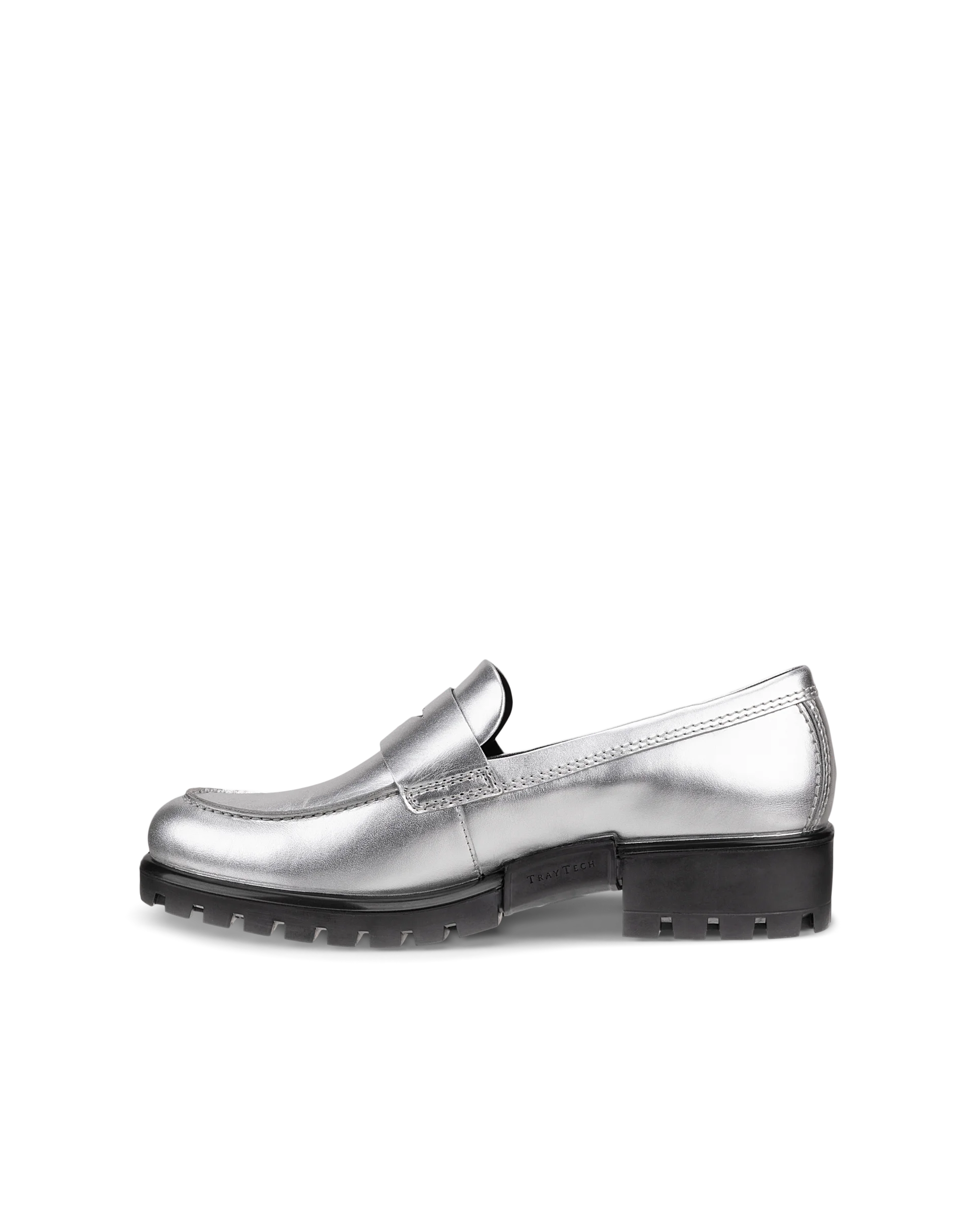 ECCO MODTRAY W Damen Lederloafer Silber