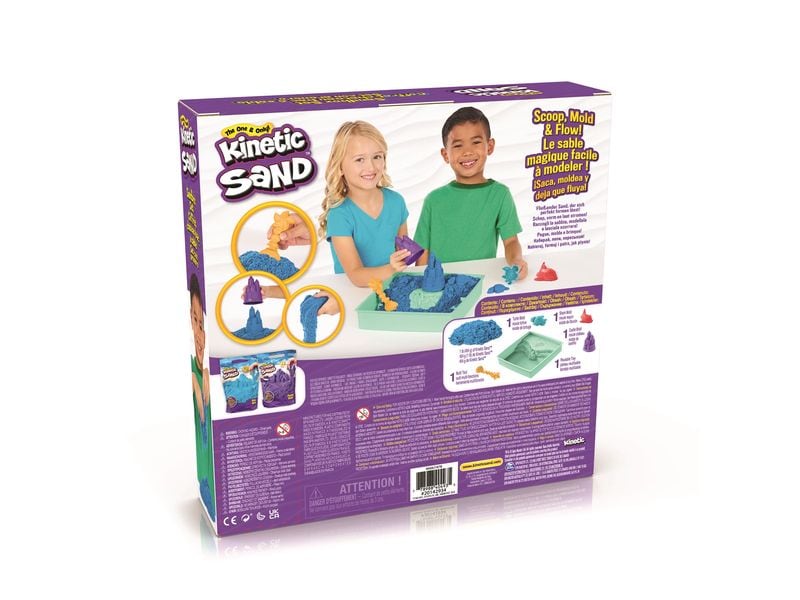 Spinmaster Sand Kinetic Sand Box Blau 454 g Sandkasten Spierlse