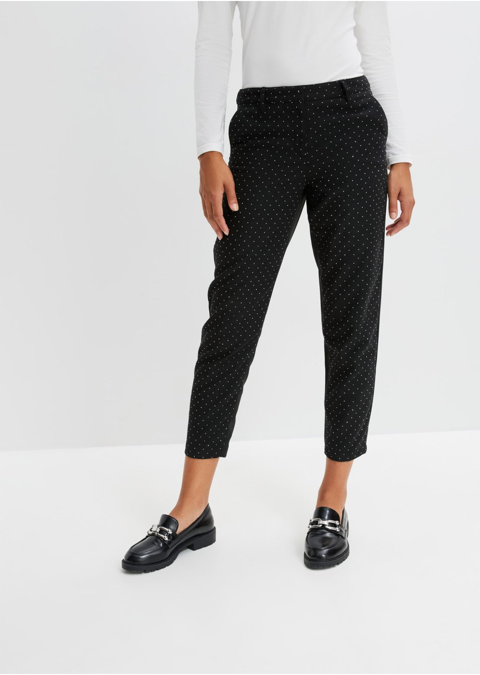 Pantalon avec application en strass
