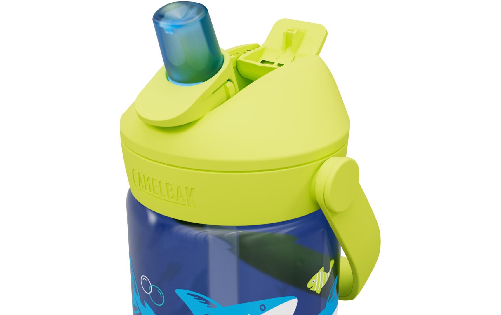 Trinkflasche Thrive Flip Straw Kids sharks and rays 400 mlFlasche aus Tritan für Kinder