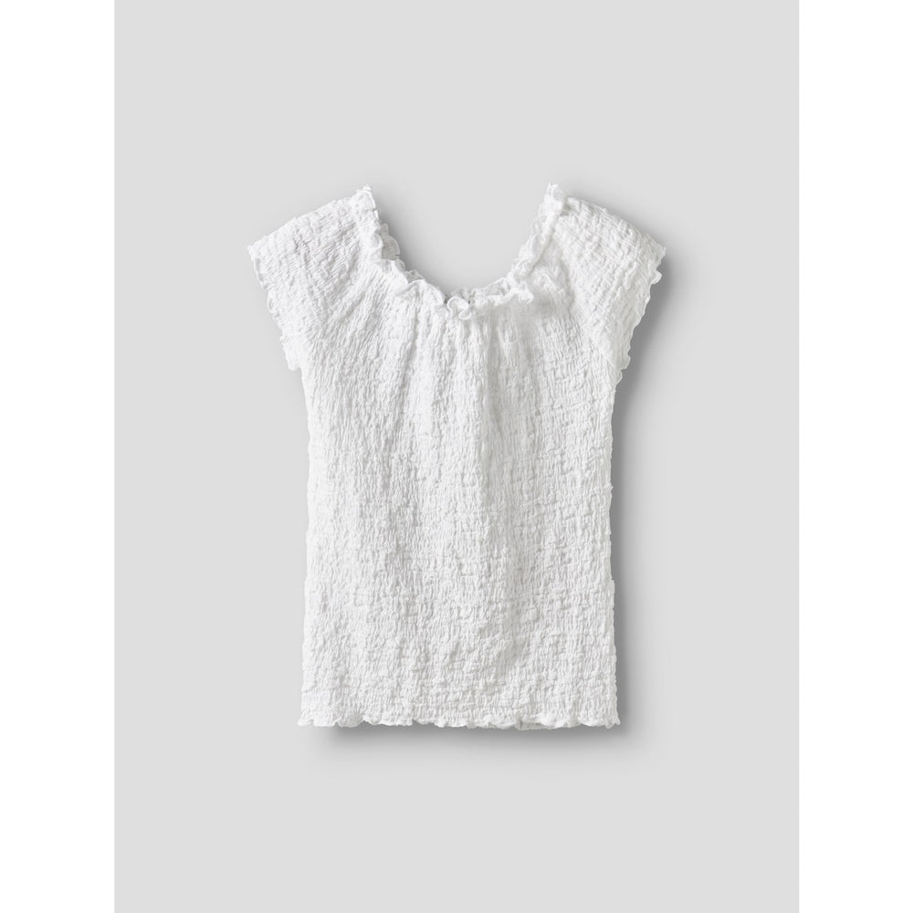 Køb Name It Bright White Nkfhalisse Ss Top Noos