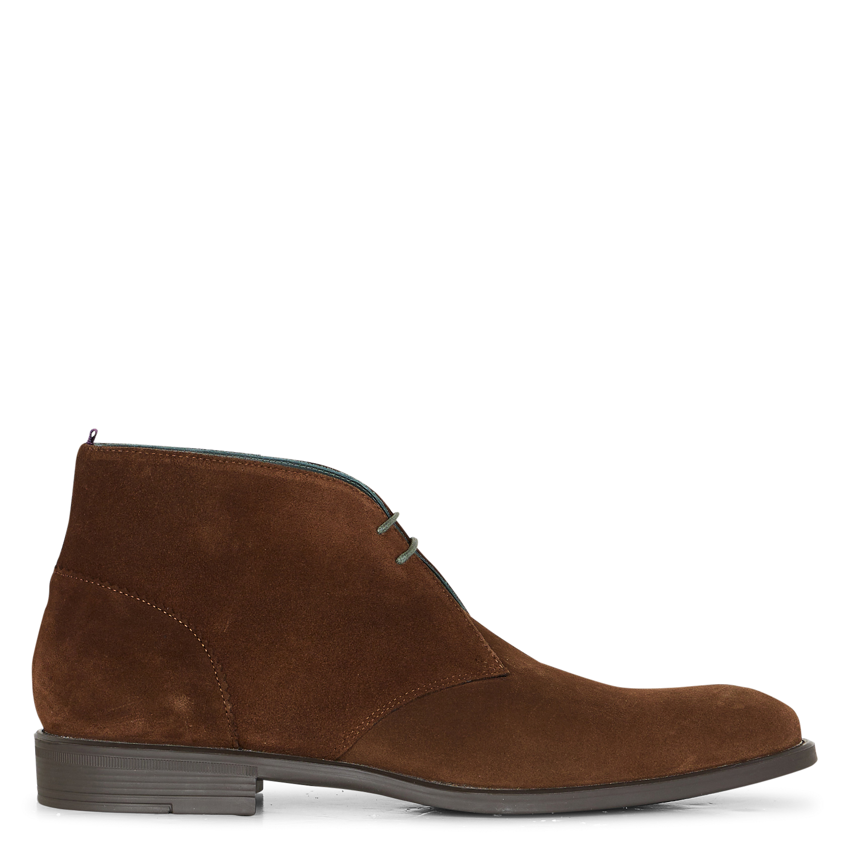 Chelsea boots en cuir velours| Marron