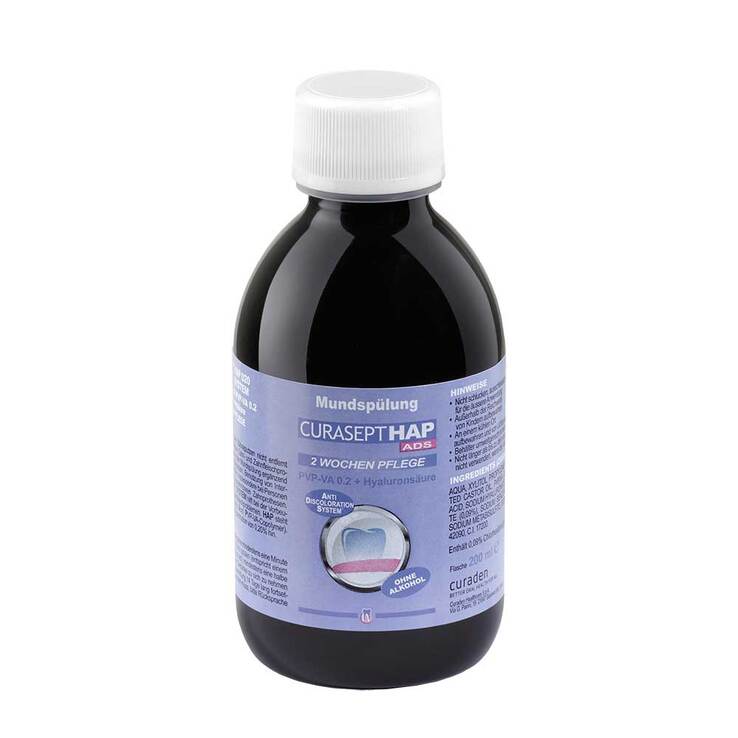 Curasept HAP020 Pvp-VA 0,20 + Hyaluron Mundspülung, 200 ml