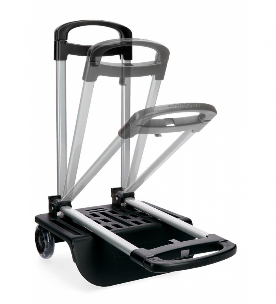 Carrinho Escolar Dobrável Movom, Preto -85cm-