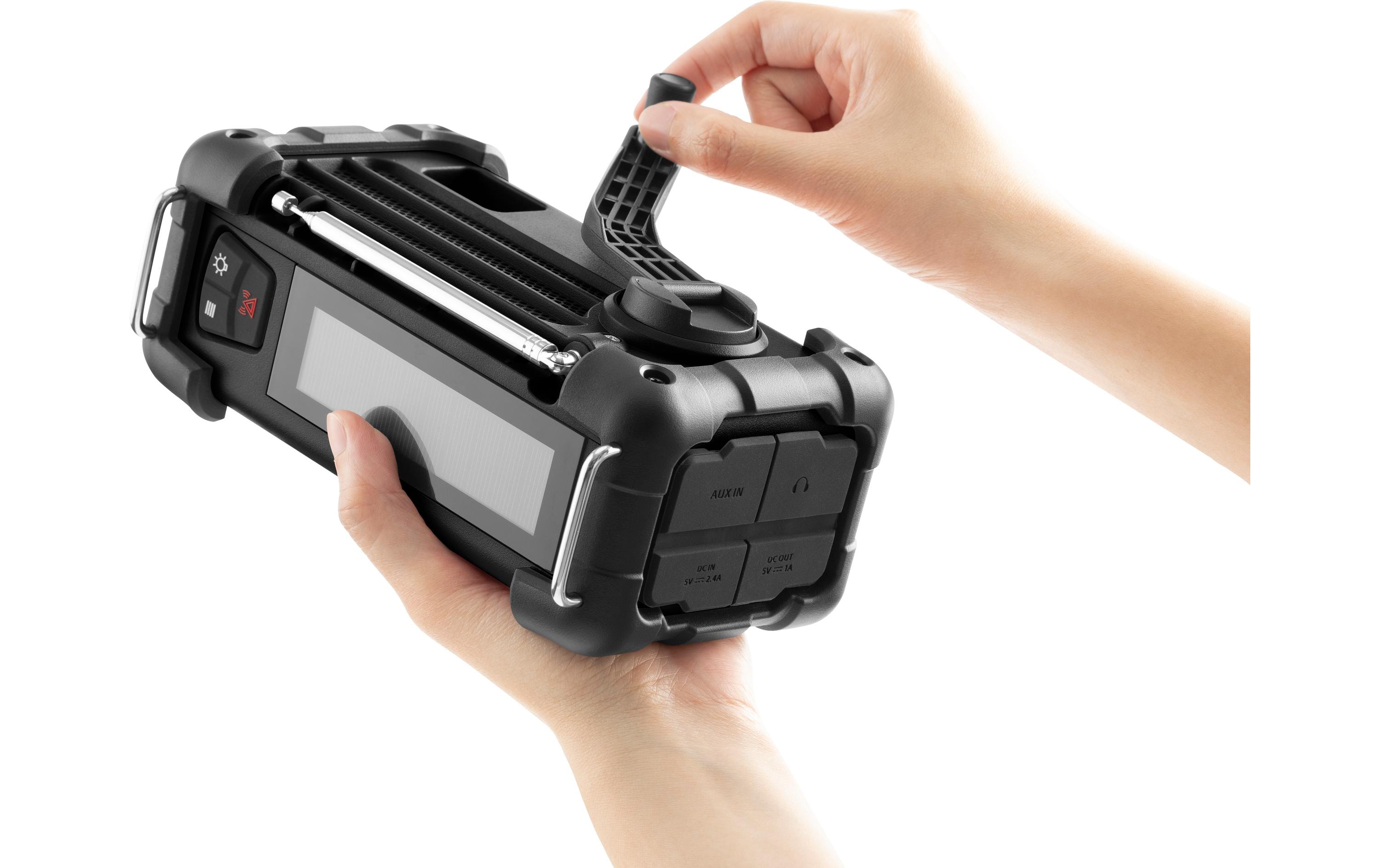 DAB+ Radio MMR-99DAB+ Schwarz<br>Mehrfachbetriebenes digitales Notfallradio