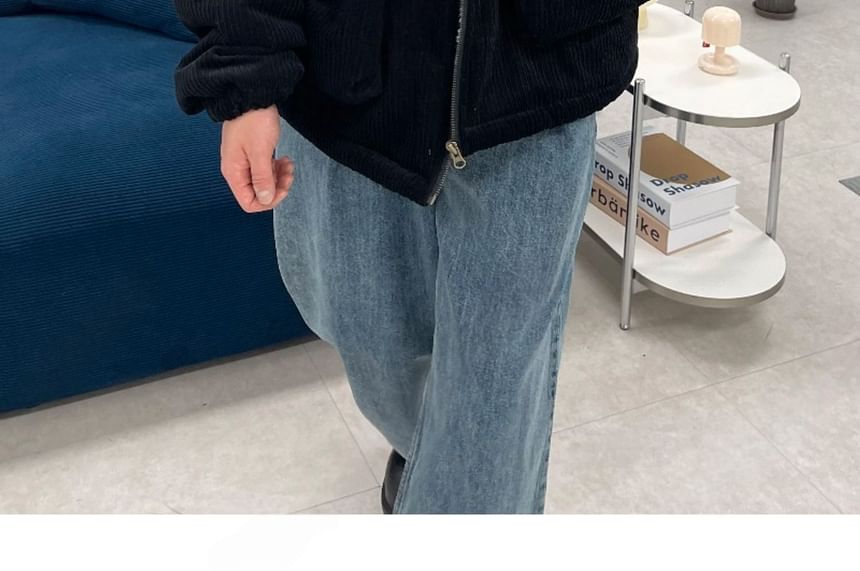 SeoulPop - Unisex Corduroy Gewatteerde Jas