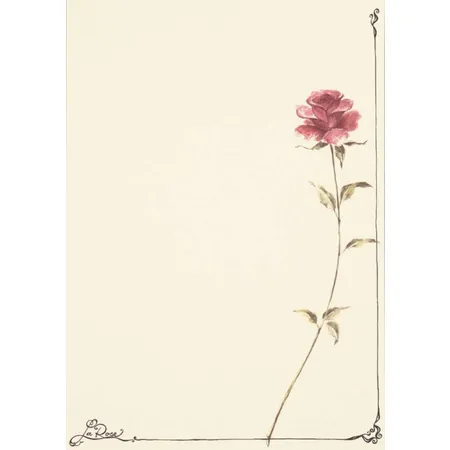 Rössler Design-Papier A4 La Rose 10 Blatt a 100g/m²