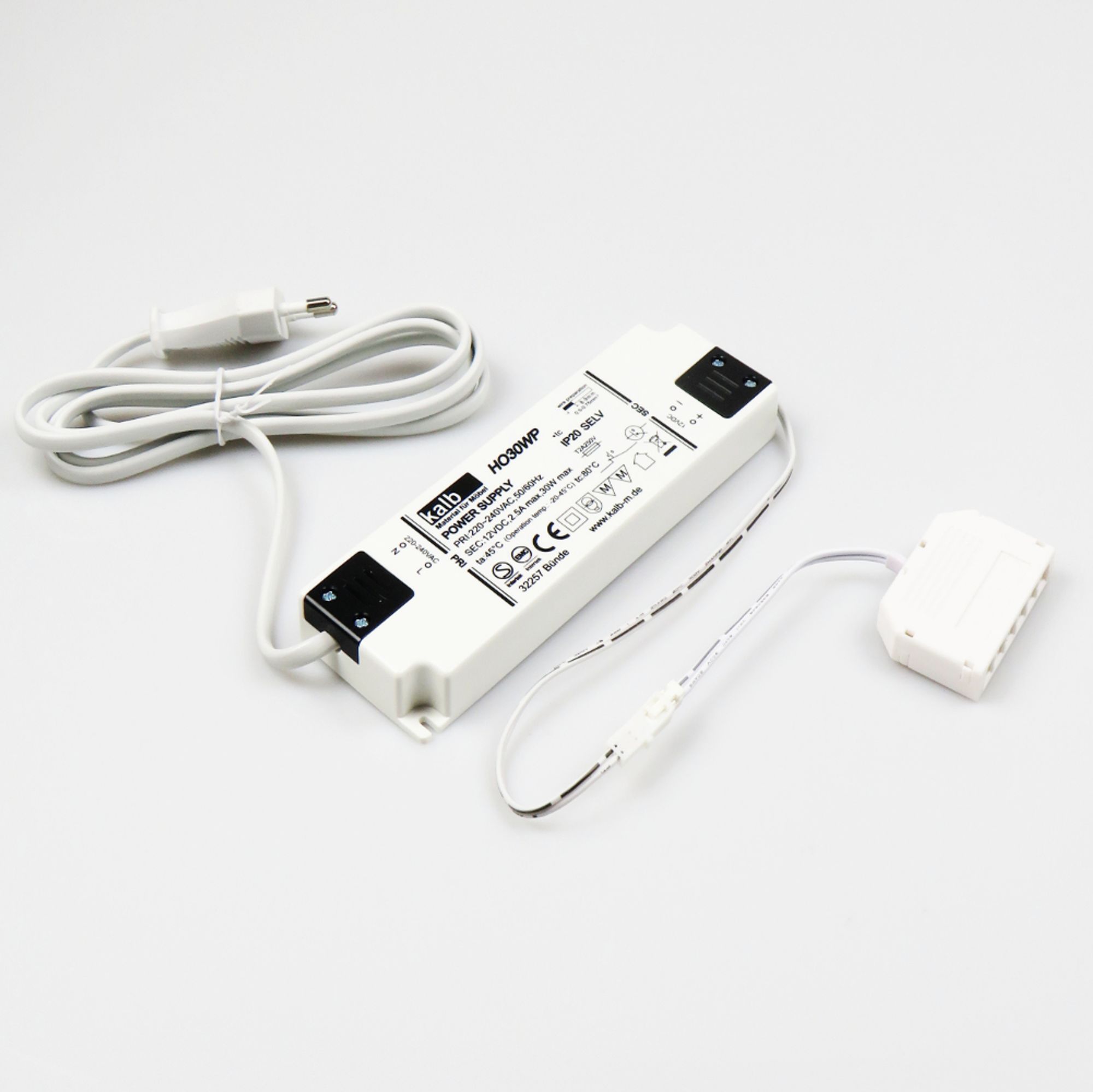 LED Netzteil 12V 30W Trafo Treiber Adapter LED Mini-Stecker