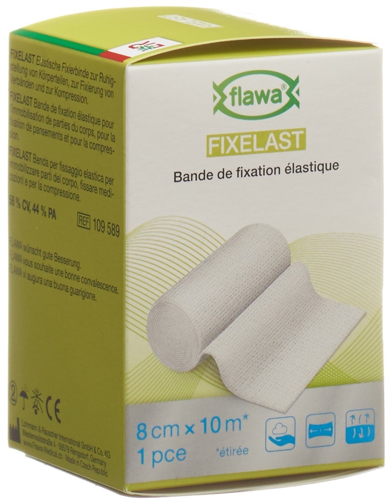 FLAWA Fixelast Fixierbinde 8cmx10m 1 Stk