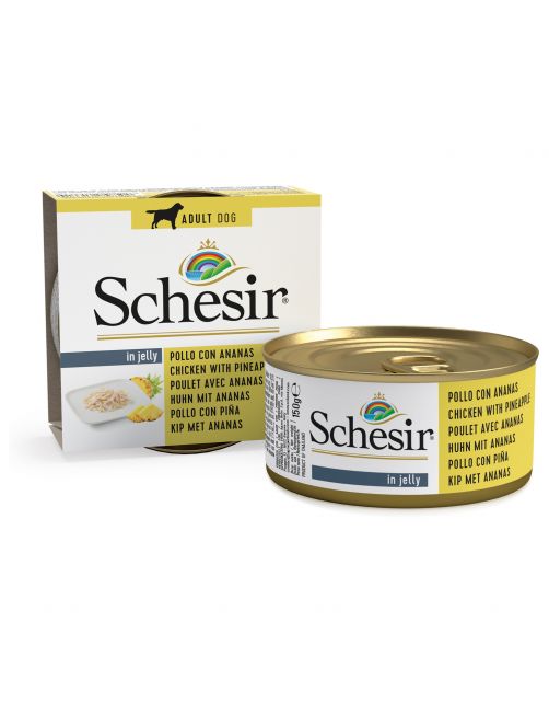 Schesir Hond Blik Gelei 150 g - Hondenvoer