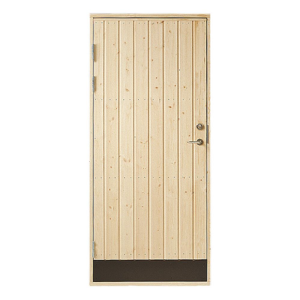 BODDØR ISOLERT VIBOSTUGAN 9X20 VENSTRE RETT PANEL 18°