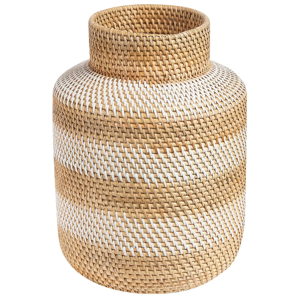Beliani Vase Décoratif RENUN Rotin 36cm