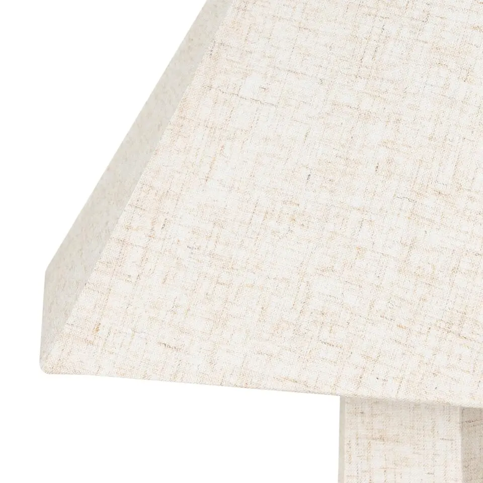 DEMBI - Staande lamp - Lichtbeige - Stof
