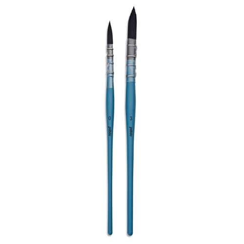 pébéo Verwaschpinsel 2er-Set Aquarell, Feehaar-Synthetikfasern