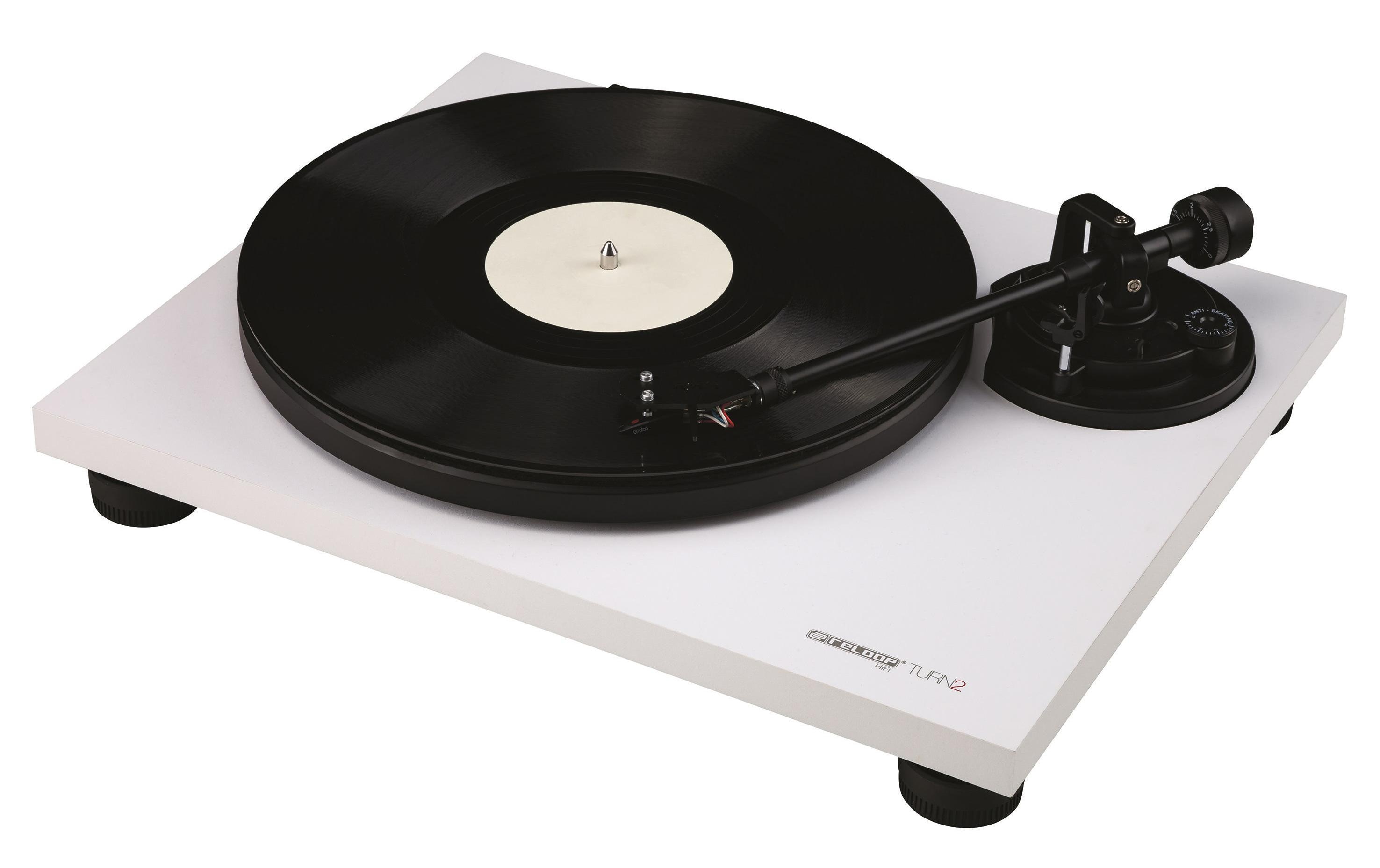 Plattenspieler HiFi Turn2 Weiss<br>Analoger HiFi-Plattenspieler für Audio-Puristen