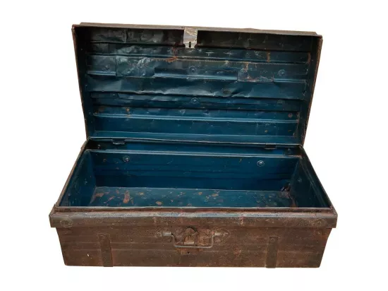 Valise en métal marron 68x36x27h
