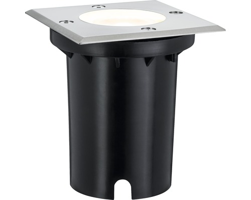 Paulmann inbouw vloerlamp IP67 vierkant 3,5W 230 lm 3000K warm wit 108x108 mm belastbaar tot 500 kg Special Line roestvrij staal 230V