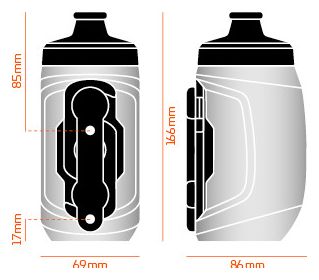 Bidon Fidlock Twist Bottle 450 Kids 450 ml   Fixation Bike Base Orange Bleu