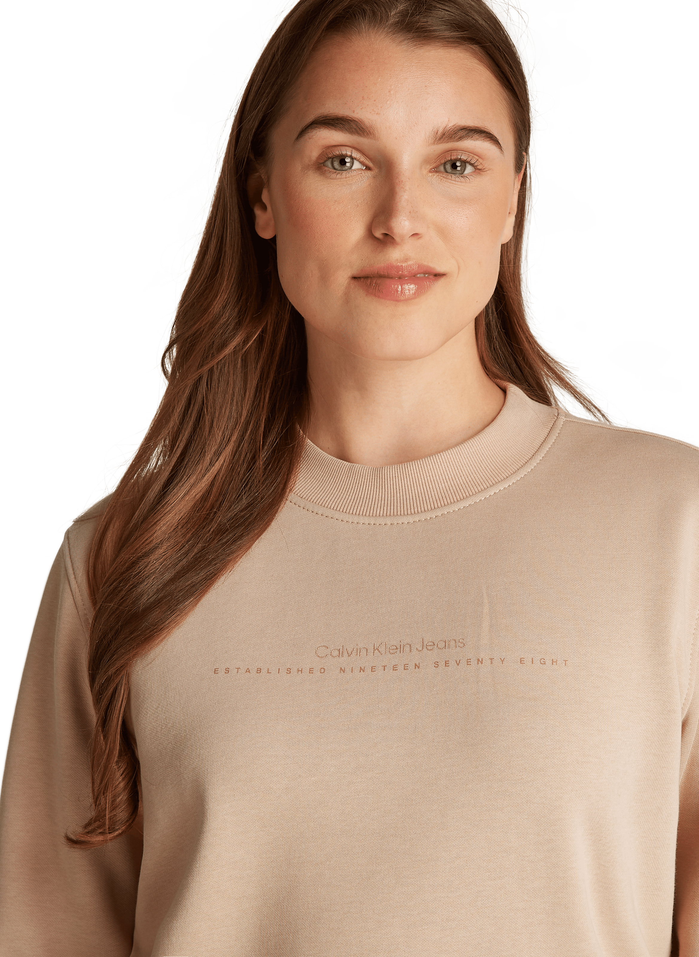 CALVIN KLEIN Pull en coton mélangé - Rose