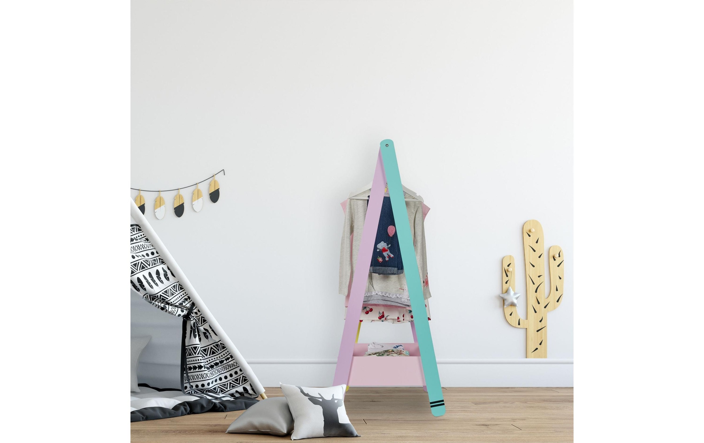 relaxdays Kleiderständer »für Kinder 64.5 x 99 cm«