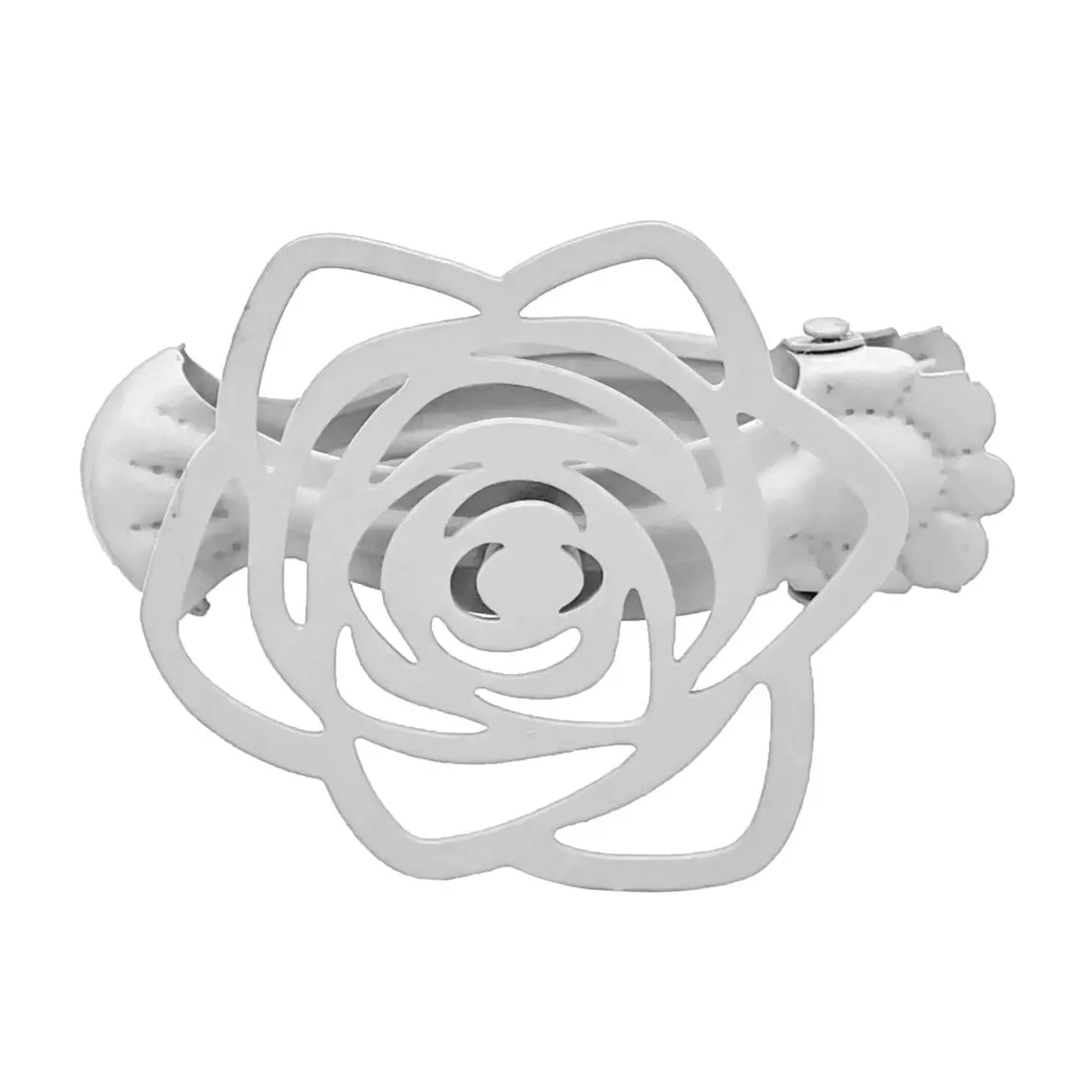 Lot de 2 pinces rideaux Lina Blanches
