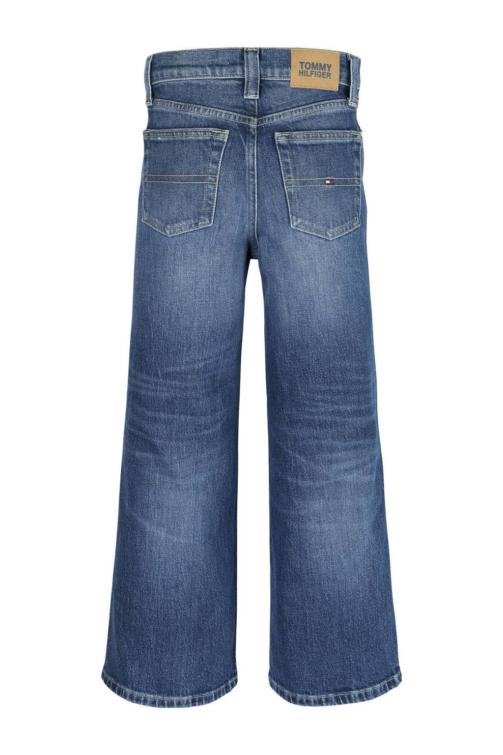 Tommy Hilfiger wide leg high waist jeans dark blue denim