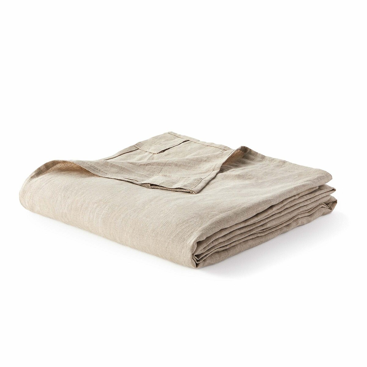 LA REDOUTE INTERIEURS<br>Cortina de linho lavado com laços ocultos, radiador, Onega