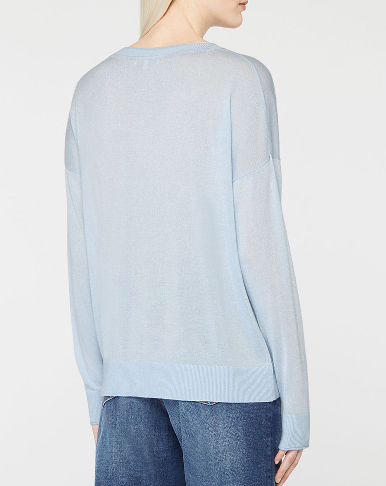 Tommy Hilfiger Pull en Laine mélangée bleu clair