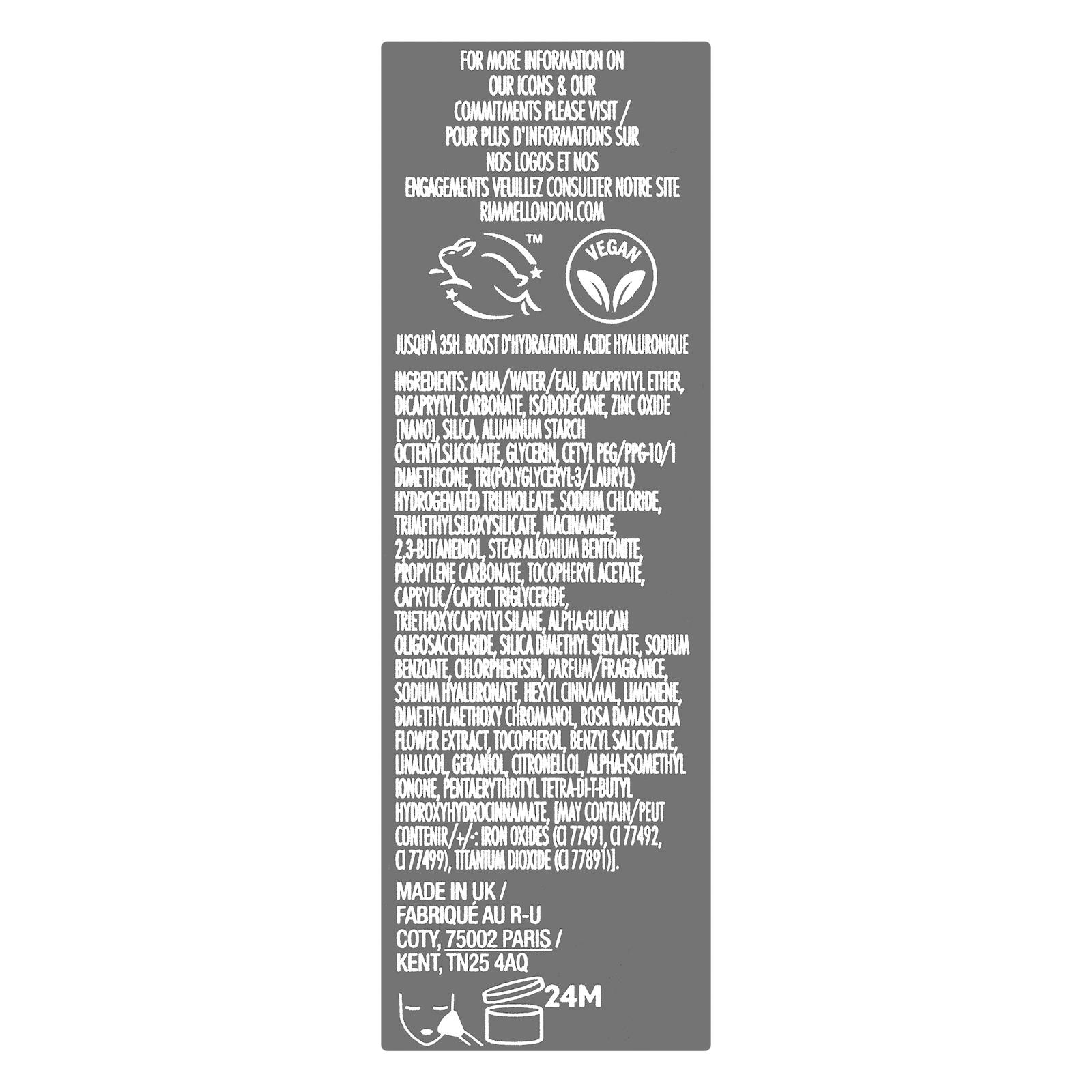 Fond de teint fluide Lasting Finish Rimmel London 100 Ivory