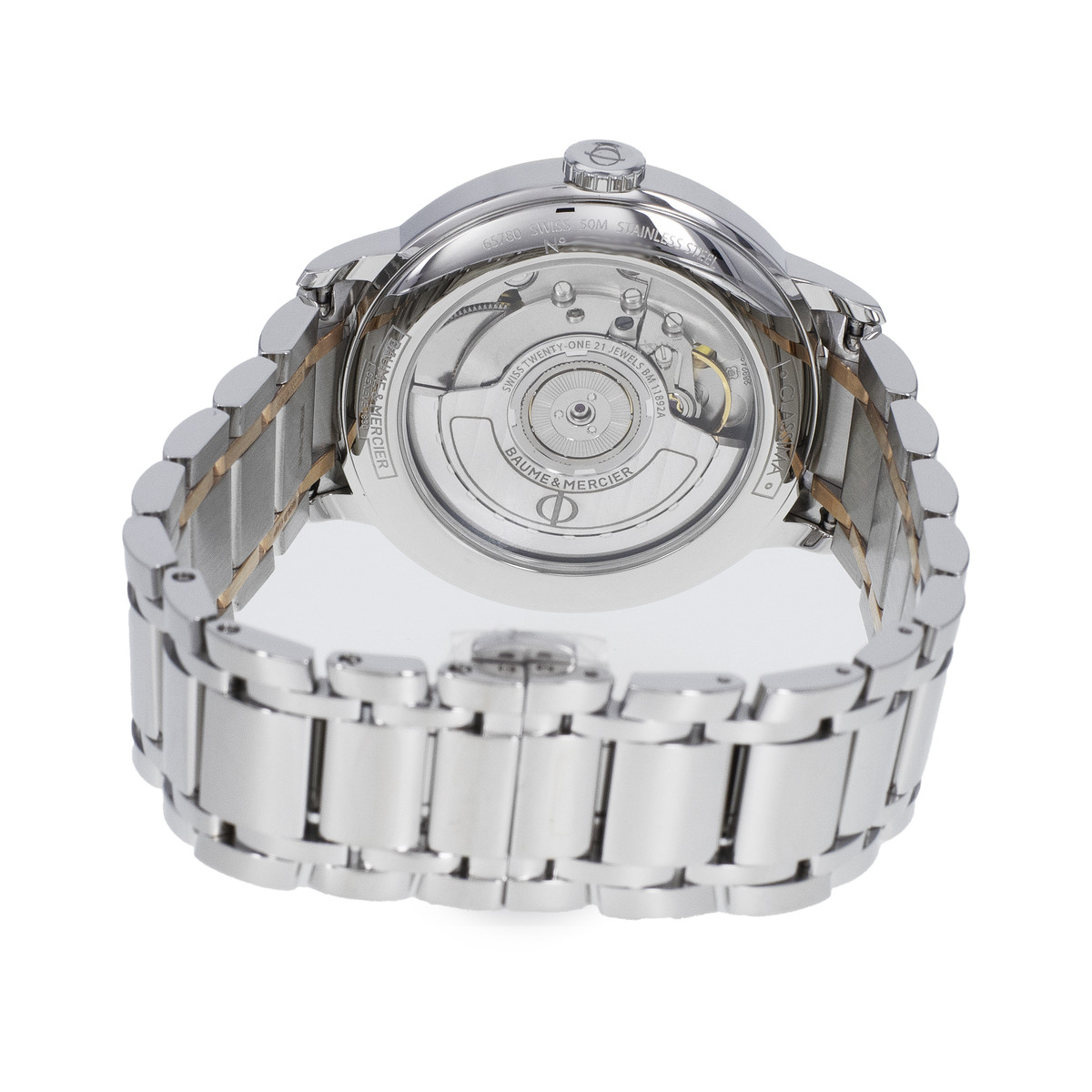 Montre d'occasion BAUME & MERCIER Classima femme automatique bracelet cuir noir