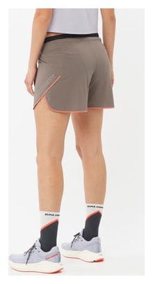 Short Salomon Sense Aero 5in Beige Femme