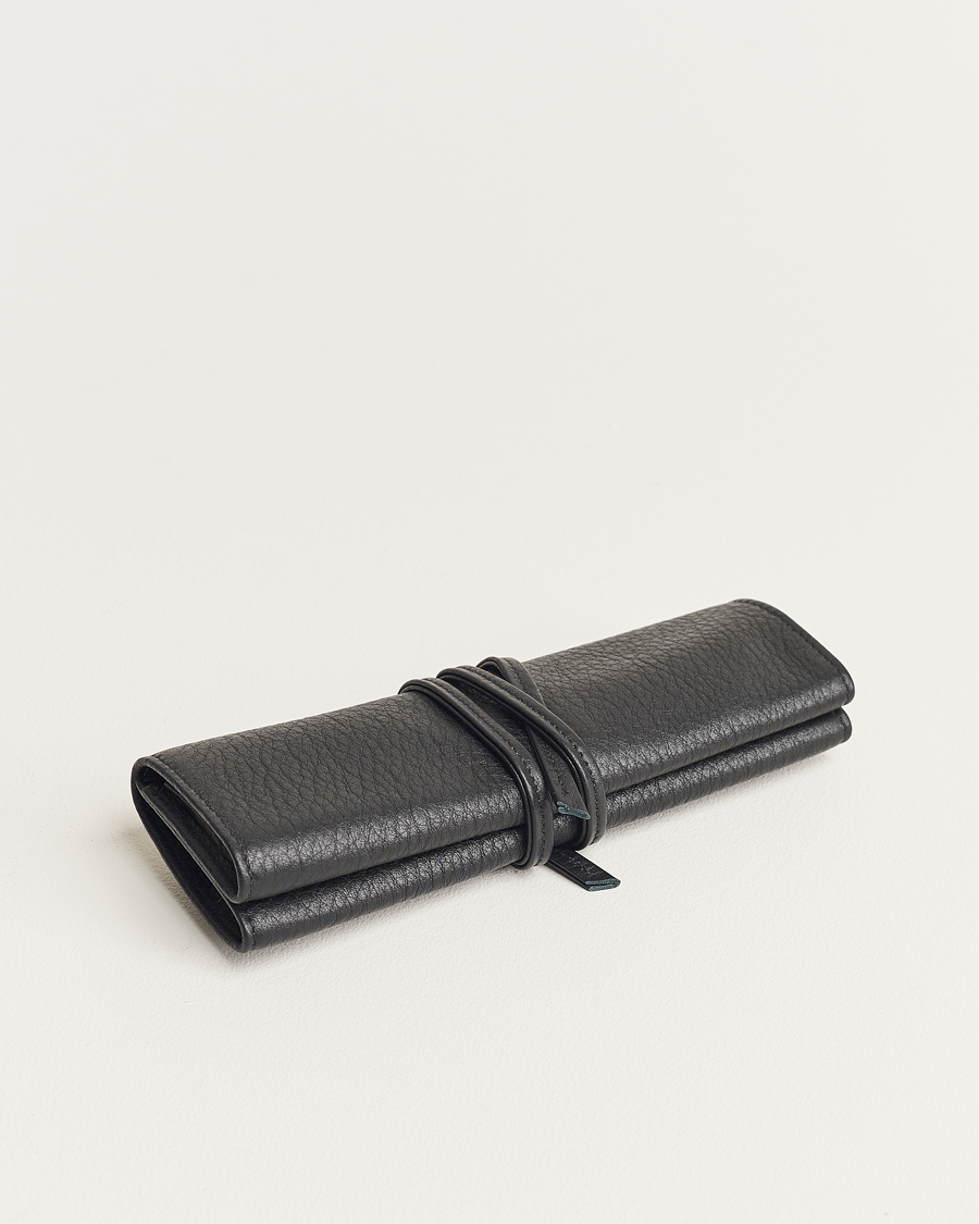 F. Hammann Flat Travel Watchroll Black